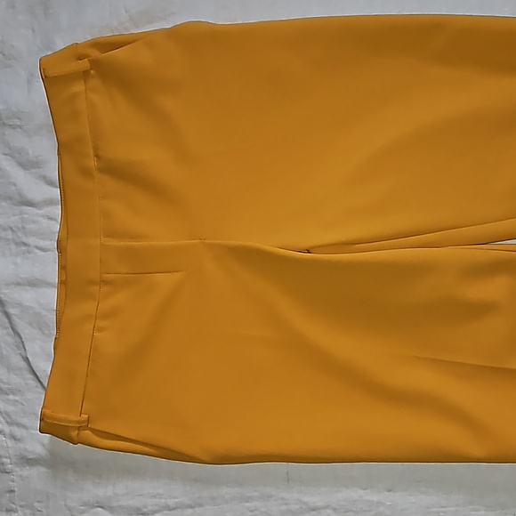 Jules & Leopold mustard casual pants small petite straight leg - Picture 4 of 15